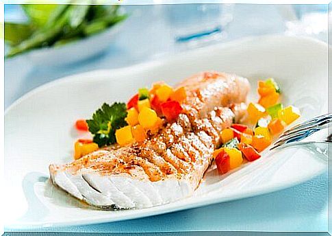 fish with vegetables