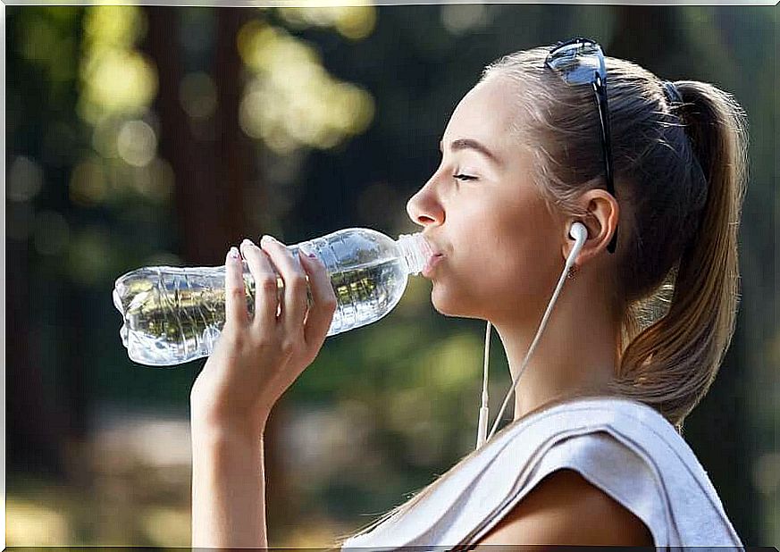 Drink water often and protect yourself from the sun