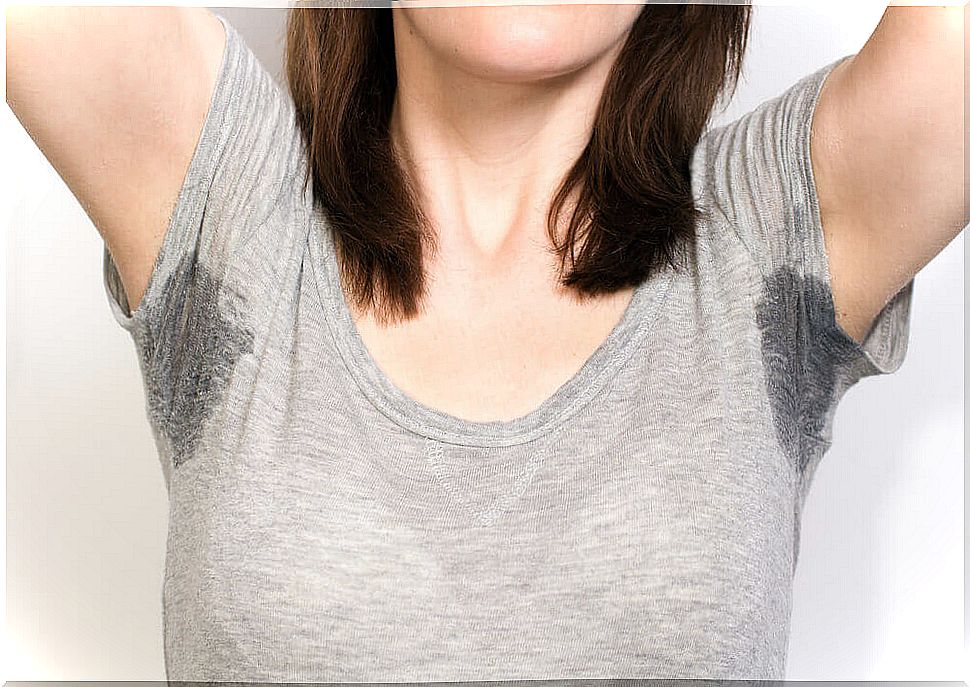 Woman Who Cannot Treat Excessive Sweating