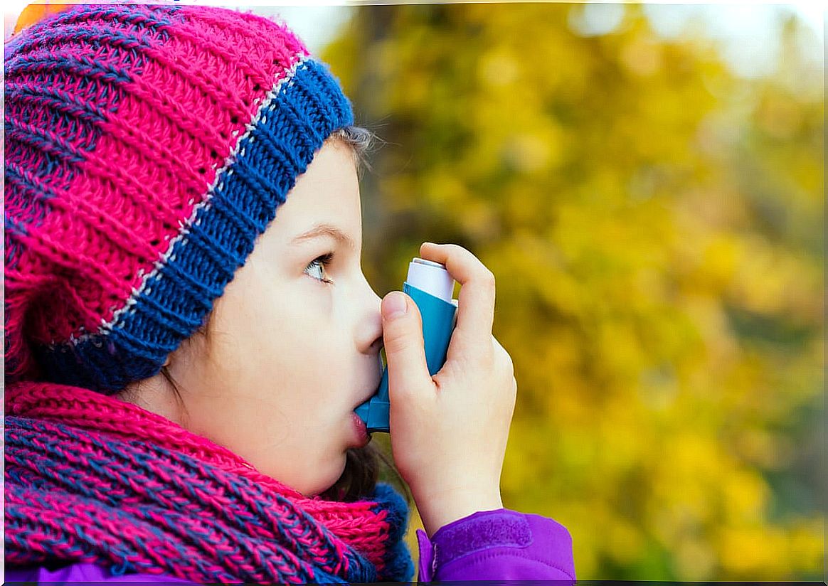 child with asthma 