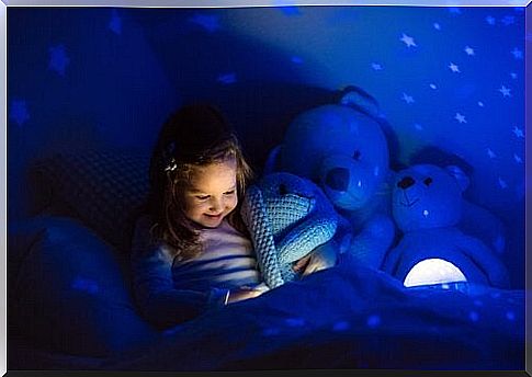 Leave some light on in the bedroom if your child is alone