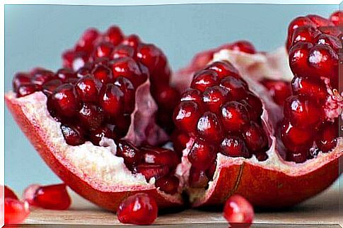 open pomegranate