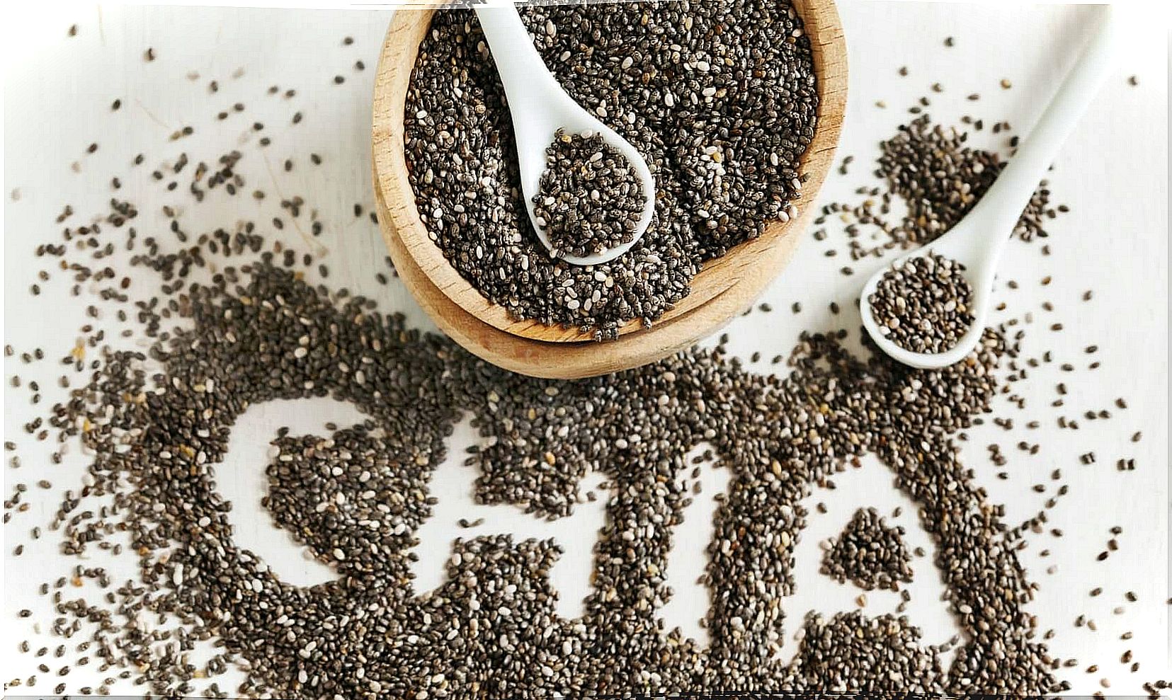 Chia to put on rice with vegetables and chia